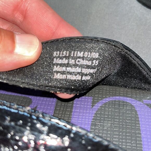 Indigo Black Flip Flop Sandals - Picture 6 of 6